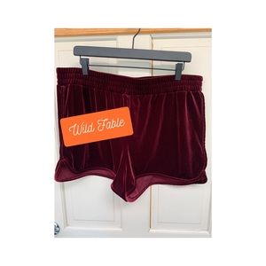 Size XXL Wilde Fable Velvet Shorts 3”